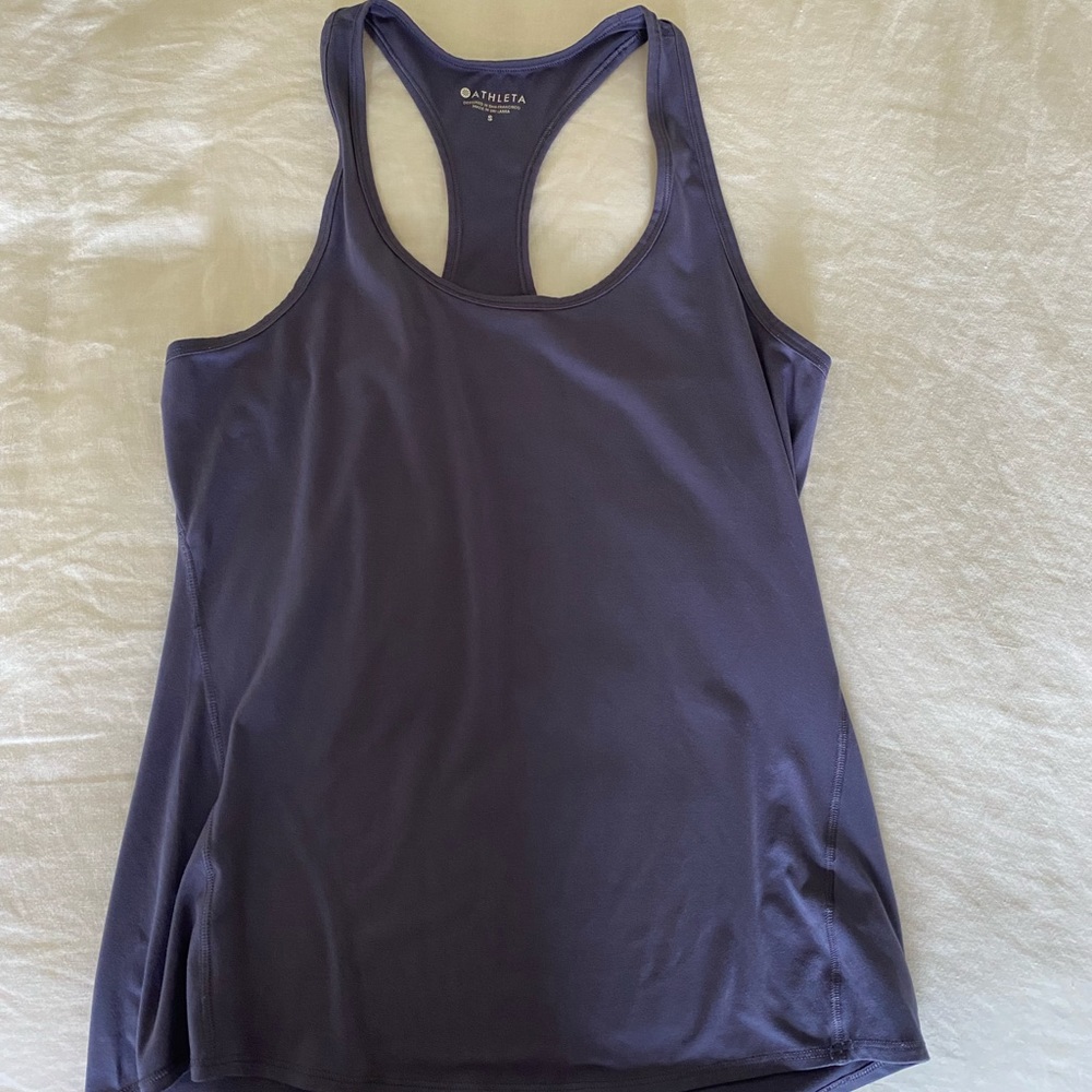Athleta purple workout tank size small
